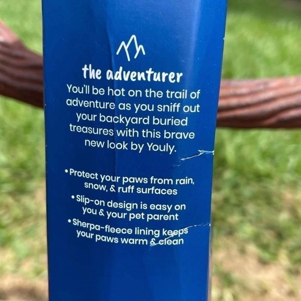 NWT Youly The Adventurer All Weather Dog Boots Paw Covers
